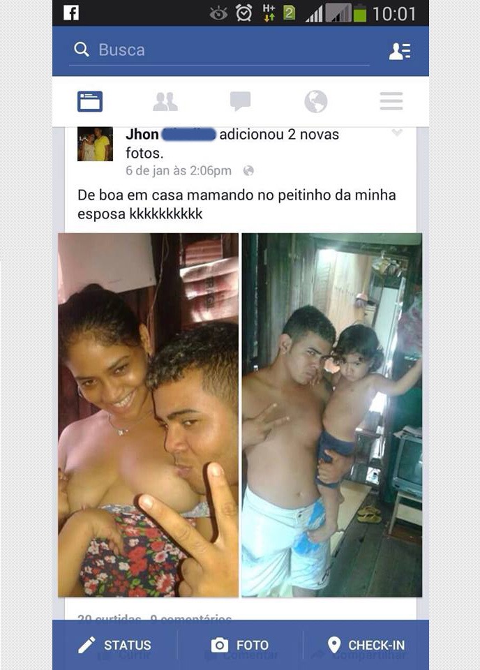 mamando no peitinho da esposa